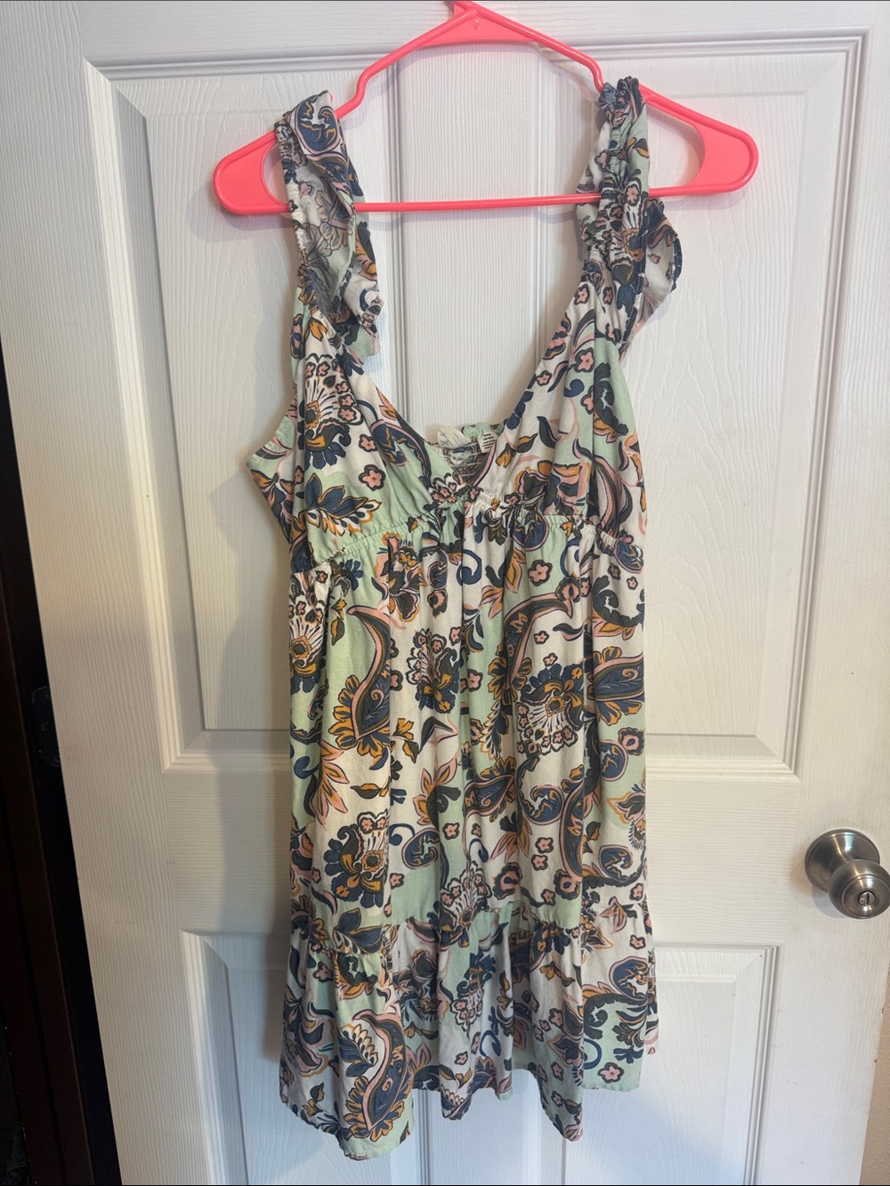 Roxy Floral Smocked Top in White, Green, Yellow, Navy, Pink